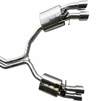 Silencieux d'échappement Catback pour Audi S4 S5 B8 B8.5 3.0T, système d'échappement à soupape électrique, embout en tuyaux SUS304