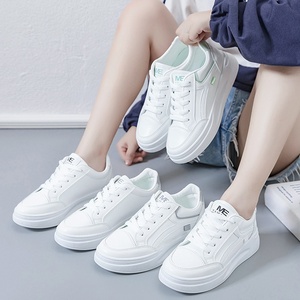 Spring Autumn New <b>White</b> Platform Sneakers Round Toe <b>Lace</b> up Casual Shoes for Students - Product Image 5