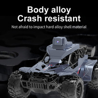 Voiture télécommandée tout-terrain en alliage 2,4 GHz avec interphone vocal transfrontalier, caméra FPV Wi-Fi et écran LCD