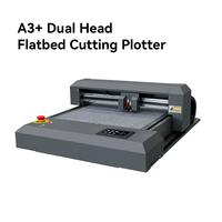 Máquina de Corte Plana Automática Purcell Cut para Cartón, PVC y Cuero, Cortadora de Doble Cabezal con Presión de 2000g