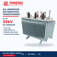 Transformateur de distribution triphasé immergé dans l'huile, norme IEC, 11 kV 33 kV, hermétique, à faible perte, pour alimentation électrique