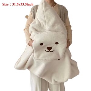 Manta para cochecito de oso bebé, pañales de invierno para exteriores cálidos, manta portabebés portátil multifuncional para recién nacidos - Product Image 3