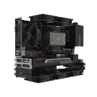 Boîtier Mini-ITX vertical en aluminium avec fenêtre latérale pour PC de jeu de bureau, installation DIY, utilisation à domicile ou au bureau