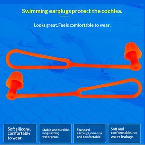 Tapones de Natación para la Nariz y Tapones de Silicona para los Oídos con Diseño Roscado, Reducción de Ruido, Material Suave, Juego de Buceo Impermeable - Product Image 5