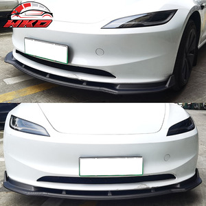 Compatible con Tesla Model 3 2024-2026, Labio de Parachoques Delantero Estilo IKON, Impresión de Fibra de Carbono Mate - Product Image 5