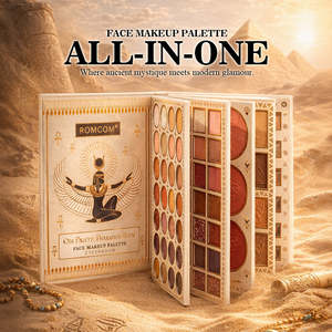 Paleta de Maquillaje Facial Todo en Uno Orgánica de Lujo Queen |   Sombra de ojos/Colorete/Iluminador/Contorno/Polvo para cejas |   Brillo Luminoso - Product Image 5