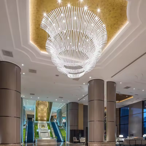 Lustre d'ingénierie de luxe de lumière pendante en verre de la taille LED réglable d'utilisation d'hôpital avec la certification de la CE - Product Image 4