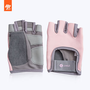 Gants de fitness <span class=keywords><strong>LIVEUP</strong></span> pour femmes, personnalisables avec logo, en polyester, demi-doigts, fermeture élastique, pour la gym, le sport et l'haltérophilie - Product Image 1
