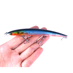 Esca da <span class=keywords><strong>Pesca</strong></span> Artificiale Minnow 13,3cm 13,4g per Lanci Lunghi, Jerkbait Rigido per Spigola, Wobbler per Acqua Salata e Dolce - Product Image 6