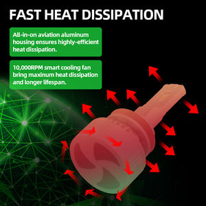 고출력 H11 <span class=keywords><strong>Led</strong></span> 헤드 라이트 전구 65 와트 12000lm 사용자 정의 H4 H7 9005 9006 슈퍼 밝은 cambus 헤드 라이트 <span class=keywords><strong>Led</strong></span> 자동차 헤드 라이트 - Product Image 5