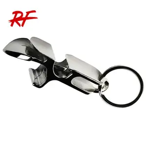 4 trong 1 kim loại bia shotgun công cụ mở chai Keychain mở chai bia shotgun công cụ