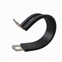 Collier de serrage industriel à vis sans fin en acier inoxydable DIN3016 W2, doublé de caoutchouc amortissant les vibrations
