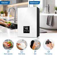 Chauffe-eau instantané compact 5,5 kW sans réservoir, ensemble de douche électrique en acier inoxydable mural, vente en gros, 220V 230V, fabrication ODM