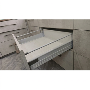 Smooth Ball Bearing 135 Soft Closing Round Metal Box <b>Slide</b> Full Extension Modern Dining Home Office Furniture <b>Drawer</b> Systems - Product Image 1