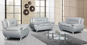 Ensemble de <span class=keywords><strong>canapé</strong></span> modulaire en similicuir moderne noir rouge vieilli pour le salon - Product Image 3