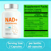 Prix de gros OEM Suppléments de capsules de NAD Capsules de resvératrol NAD de haute qualité Suppléments de capsules de NAD pour adultes