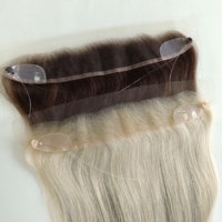 Vente en gros usine : Closure frontale en dentelle HD 12x2, cheveux humains vierges 100% raides, densité 120%, avec nœuds invisibles et ligne de cheveux naturelle