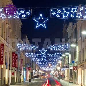 Luces LED Decorativas para Exteriores, Resistentes a la Intemperie, con Diseño de Cruz de Calle en 2D, para Celebraciones Navideñas y Festivales, IP65, para Centros Urbanos - Product Image 4