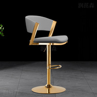 Chaise de bar moderne et simple pour la maison, le hôtel, le restaurant, avec fonction de levage, style luxe léger et premium, idéale pour îlot de cuisine, caisse enregistreuse ou comptoir.