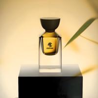 Envase de Perfume Cuadrado de Lujo Personalizado de Fábrica, Base Gruesa, 30ml 50ml 100ml, con Pulverizador y Tapa de Madera