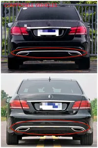 Передний бампер, правая сторона, Хромированный Молдинг, подходит для Mercedes Benz W212 E Class, начальный стиль, 4 двери E250 E300, 2014-2015 гг.