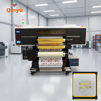 Imprimante UV DTF Qinyu originale, nouvelle, personnalisable, 600 mm, pour impression d'étiquettes épaisses en rouleau, machine d'impression Flex Crystal