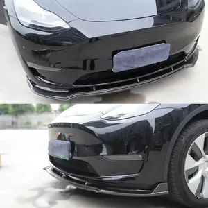 StarNav สำหรับรถยนต์ Model Y ปี 2019 - 2024 และ Model 3 สปอยเลอร์กันชนหน้า ชิปป้องกันกันชนหน้า ดิฟฟิวเซอร์กันชนหน้า อุปกรณ์ตกแต่งชุดแต่งตัวถังรถยนต์ - Product Image 2