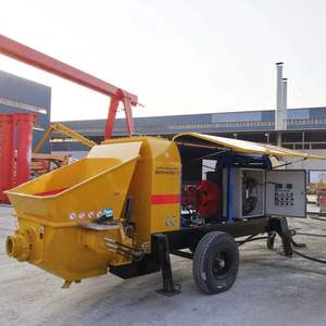 Pompe à béton mobile stationnaire diesel JIUHE 40 50 60m³/h pour remorque - Product Image 1