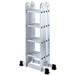 Escalera telescópica de aluminio extensible moderna de estilo industrial 4x4 certificada EN131 para talleres y fácil <span class=keywords><strong>Escada</strong></span> De Alumnio - Product Image 3
