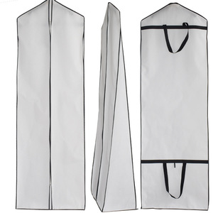Housse de robe de mariée portable et pliable avec logo personnalisé, en tissu non tissé, pour le rangement - Product Image 4