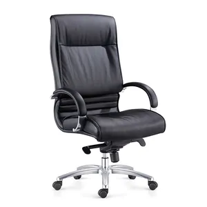 MAC合成革办公椅老板椅高端黑色办公皮椅