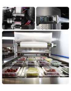 Tự động thịt xông khói chân không thermoforming da máy đóng gói chân không khay niêm phong máy cho rau và trái cây - Product Image 6