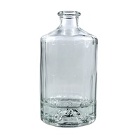750ml bouteille de vodka bouteille de verre de liqueur service d'impression disponible bouteilles d'alcool décorées pour anniversaire grand whisky