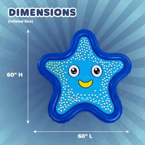Aspersor con Forma de Estrella de Mar de 60 Pulgadas, 3 en 1, para Niños Pequeños, Juegos Acuáticos de Verano en el Patio Trasero - Product Image 4