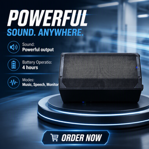 Altoparlante PA a Batteria da 15 Pollici, 250W, Bluetooth 5.0, Classe D DSP, Altoparlante Attivo Portatile per Eventi all'Aperto e al Chiuso - Product Image 5