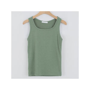 เสื้อแขนกุดทรงสี่เหลี่ยมยืดได้สำหรับใช้ในชีวิตประจำวันเสื้อผ้าฝ้ายระดับมืออาชีพจากโรงงาน - Product Image 3