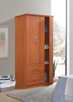 Ensemble lit King Size moderne de luxe et garde-robe classique Nouveau produit pour chambre à coucher ou hôtel Walk-in Closet