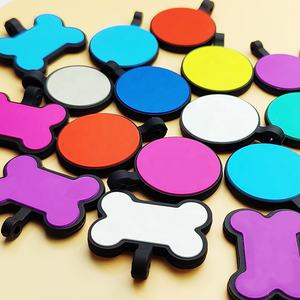 Grosir Logo Kustom Dua Sisi Penuh Warna Cetak Silikon Hewan Peliharaan Kucing Anjing Tanda Id Pvc Warna Bundar <span class=keywords><strong>Tag</strong></span> Anjing - Product Image 3