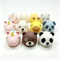 Tapas de Silicona 3D con Forma de Animales de Dibujos Animados, Reutilizables, para Botellas de Bebidas, con Forma de Unicornio, Oso, Jirafa, Panda, Accesorios de Grado Alimenticio
