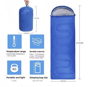 Ultralichte Waterdichte 3 Seizoen Warme Envelop Backpacking Slaapzakken Voor Buiten Reizen Wandelen Camping Slaapzak - Product Image 2