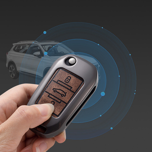 Housse de clé de voiture en cuir en gros pour Peugeot 308SW 407 508 408 <span class=keywords><strong>2018</strong></span> pour Citroen C4 CACTUS C5 C4L accessoires porte-clés de voiture - Product Image 3