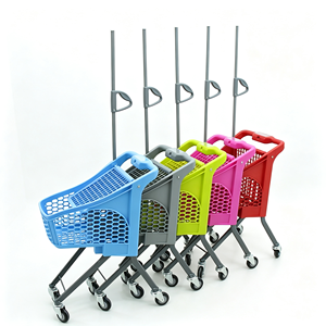 340L Large Capacity Rolling Grocery <b>Cart</b> Supermarket Heavy Duty Wire Mesh Silent Swivel <b>Wheel</b> Retail Store Use Use Set Kit - Product Image 3