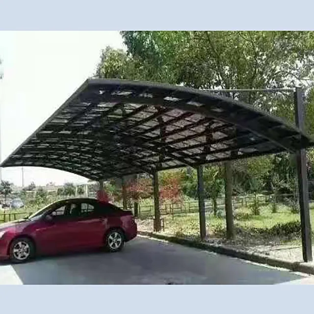 Factory Supplier Aluminium Sunshading Carport for Park High Grade Easy DIY Elegant Aluminium/Solid PC Home Car port