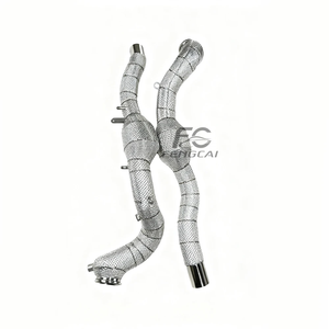 Tubo de Escape de Alto Flujo de Acero Inoxidable 304 sin Luz de Advertencia de Motor para Ferrari <span class=keywords><strong>Roma</strong></span> 3.9T V8 2020-2023, Directo de Fábrica - Product Image 3