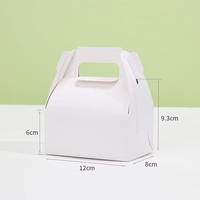 Boîtes pliantes en carton ondulé recyclables avec doublure en éponge et poignée avec revêtement UV pour l'emballage alimentaire et les pâtisseries
