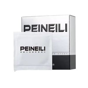 ผ้าเช็ดทำความสะอาดสำหรับผู้ใหญ่ Peineili Deep Love สูตรกระตุ้นความรู้สึก ผลิตจากพืชธรรมชาติ ปลอดภัย บรรจุ 12 ชิ้น/กล่อง บรรจุภัณฑ์แบบส่วนตัว สำหรับผู้ชาย - Product Image 3