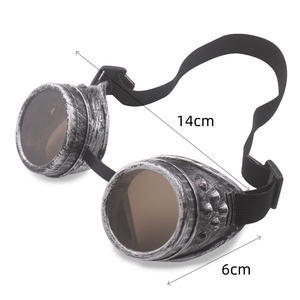 Gafas Steampunk Vintage Unisex, Gafas de PVC Retro <span class=keywords><strong>para</strong></span> Cosplay, Accesorio Ajustable <span class=keywords><strong>para</strong></span> Disfraces, <span class=keywords><strong>para</strong></span> Fiestas Temáticas de Halloween - Product Image 3