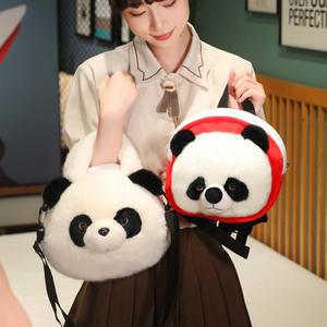 Mochila de felpa suave con forma de Panda, juguete de peluche encantador con relleno de algodón PP, Material súper suave - Product Image 2