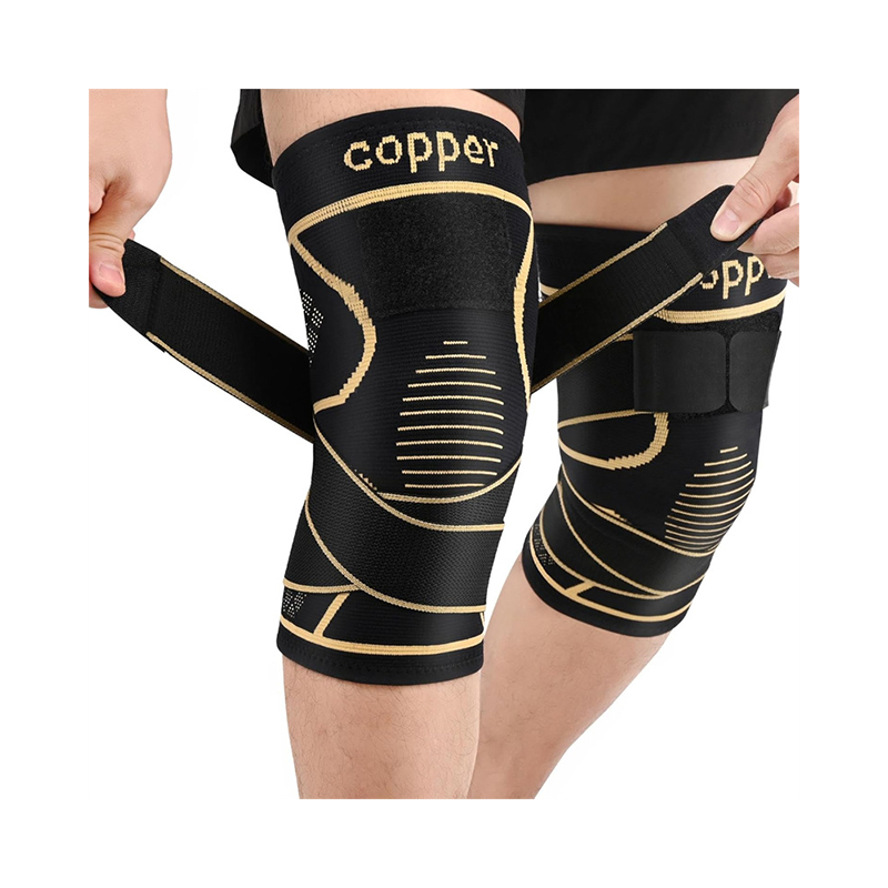 Great Protection Knee Compression Sleeve Knee Pain Women and Men Strap Copper Knee Braces