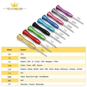 Dental Torque Wrench Screwdriver 9.92mm Head Diameter Manual Implant Healing Abutment <b>Denture</b> Processing Tool Multiple Colors - Product Image 2